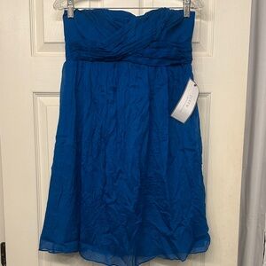 J. Crew Teal Silk Dress